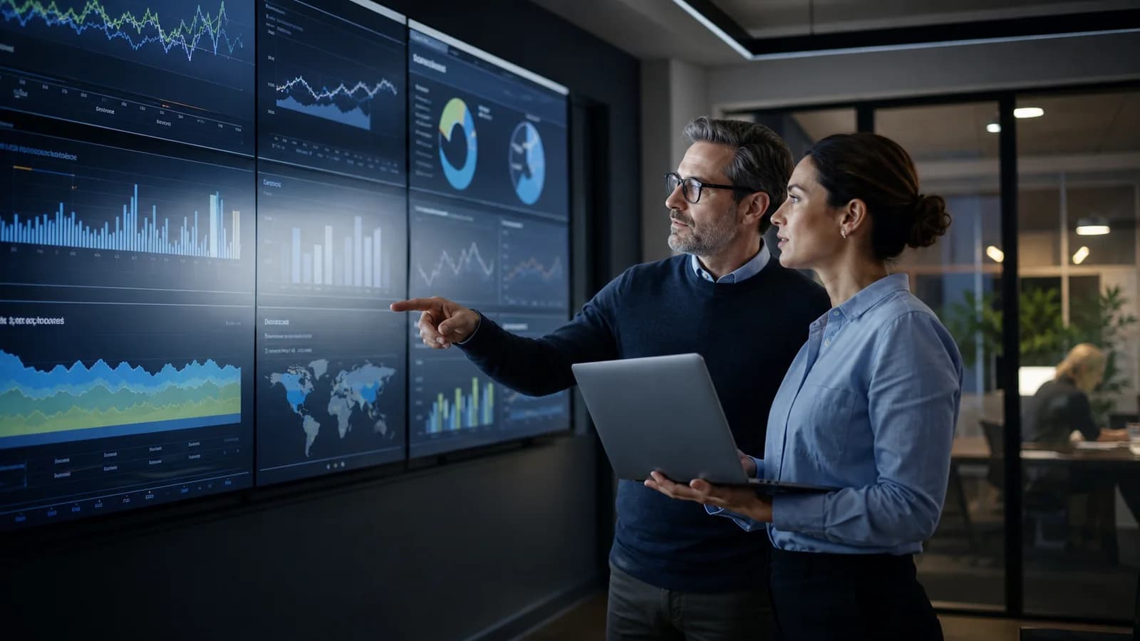 Operations and finance leaders reviewing a reconciled management performance view