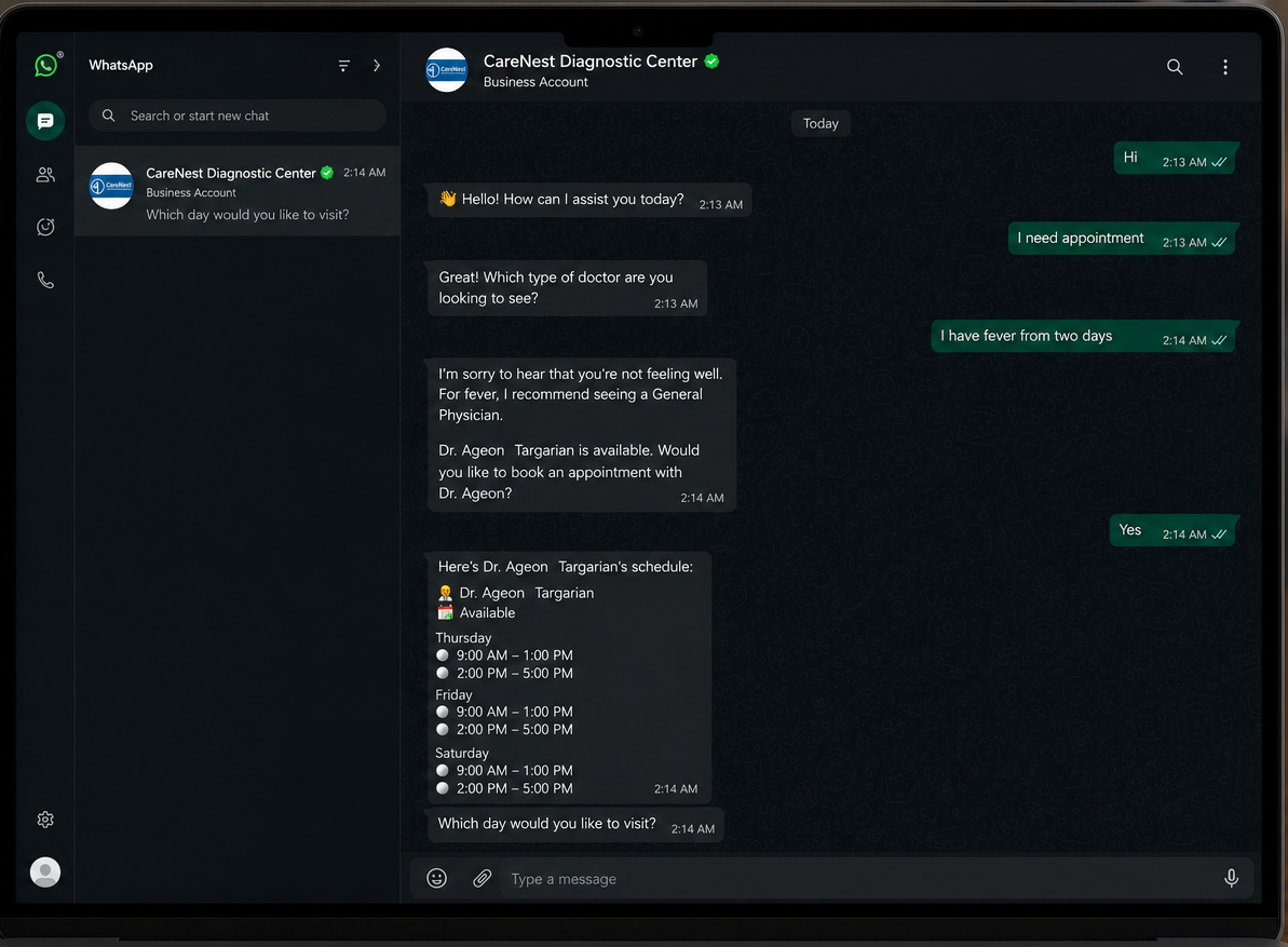 WhatsApp Bot Preview